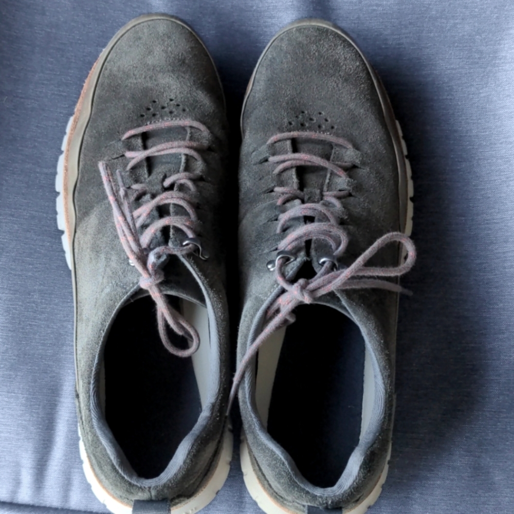 Men's Cole Haan gray suede Rugged Oxford